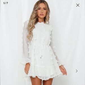 Elegant White Lace Dress
